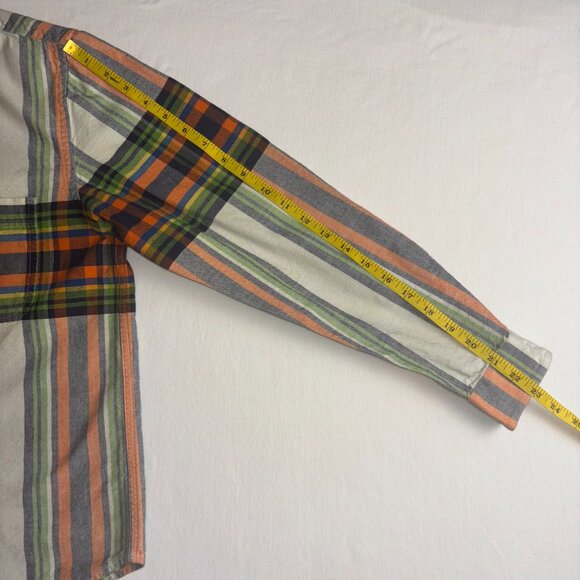 Rough Stock by Panhandle Slim Multicolor Striped Western Shirt - Size M - Picture 8 of 14